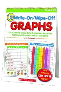 10 Write-On/Wipe-Off Graphs Flip Chart