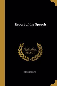Report of the Speech