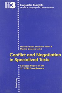 Conflict and Negotiation in Specialized Texts