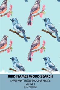 Bird Names Word Search