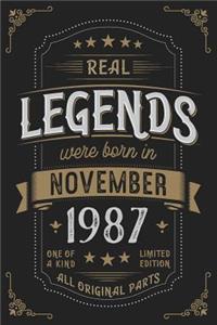 Real Legends were born in November 1987