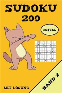 Sudoku 200 Mittel Mit Lösung Band 2