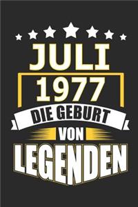 Juli 1977 Die Geburt von Legenden