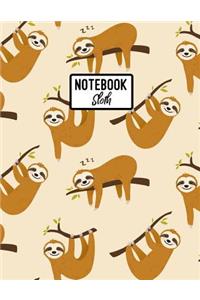 Sloth Notebook