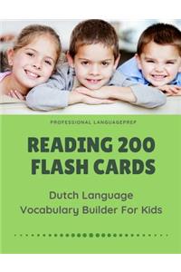 Reading 200 Flash Cards Dutch Language Vocabulary Builder For Kids