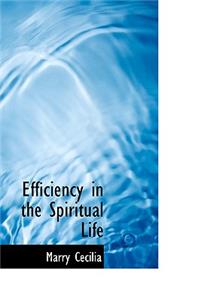 Efficiency in the Spiritual Life