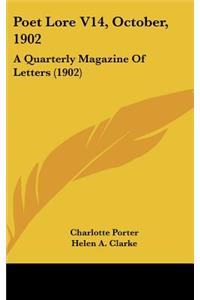Poet Lore V14, October, 1902