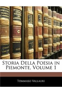 Storia Della Poesia in Piemonte, Volume 1