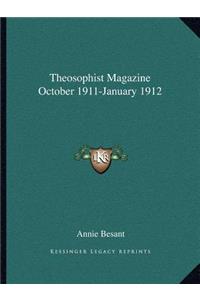 Theosophist Magazine October 1911-January 1912
