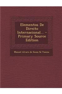Elementos de Direito Internacional...
