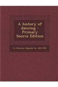 A History of Dancing