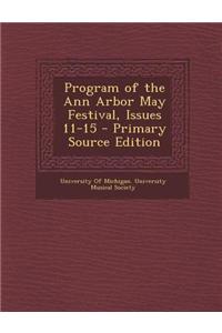 Program of the Ann Arbor May Festival, Issues 11-15