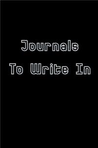 Journals To Write In
