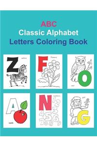 ABC Classic Alphabet Letters Coloring Book
