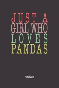 Just A Girl Who Loves Pandas.