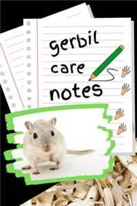 Gerbil Care Notes