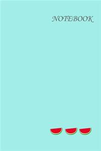 Pastel Blue Watermelon Notebook