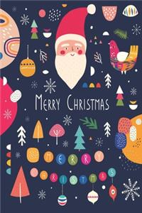 Merry Christmas journal Notebook