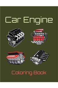 Car Engine Coloring Book