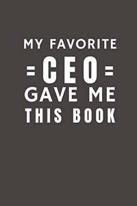 My Favorite CEO Gave Me This Book