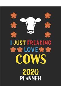 I Just Freaking Love Cows 2020 Planner