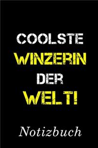 Coolste Winzerin Der Welt Notizbuch