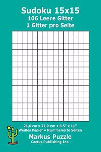 Sudoku 15x15 - 106 leere Gitter