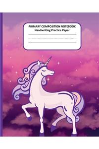 PRIMARY COMPOSITION NOTEBOOK Handwriting Practice Paper
