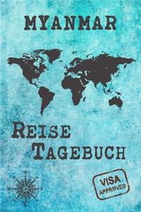 Myanmar Reise Tagebuch: Gepunktetes DIN A5 Notizbuch mit 120 Seiten - Reiseplaner zum Selberschreiben - Reisenotizbuch Abschiedsgeschenk Urlaubsplaner