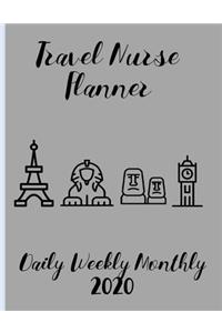 Travel Nurse Planner Daily Weekly Monthly 2020