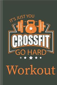 Workout log book & Fitness Journal - Go Hard 5 days log