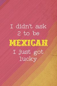 I Didn't Ask 2 To Be Mexican I Just Got Lucky