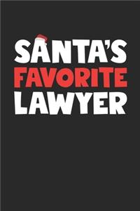 Santa's Favorite Lawyer Notebook - Lawyer Journal - Santa's Favorite Lawyer Diary