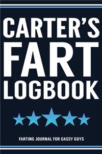 Carter's Fart Logbook Farting Journal For Gassy Guys