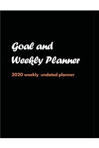 Goal and Weekly Planner