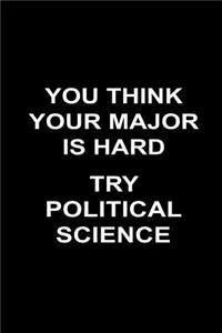 You Think Your Major Is Hard Try Political Science
