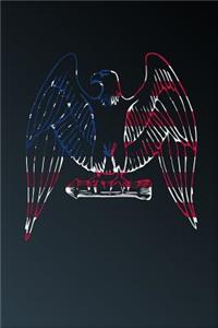 American Flag Eagle Silhouette