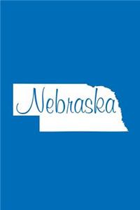 Nebraska - Cobalt Blue Lined Notebook with Margins