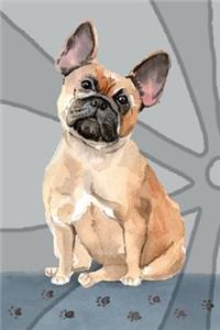 Journal Notebook For Dog Lovers, French Bulldog Sitting Pretty 9