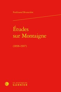 Etudes Sur Montaigne