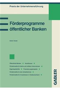 Förderprogramme öffentlicher Banken