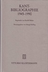 Kant-Bibliographie 1945-1990