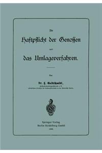 Haftpflicht Der Genossen Und Das Umlageverfahren