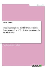 Praktikumsbericht zur Hydromechanik. Pumpversuch und Versickerungsversuche am Ewaldsee