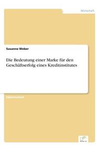 Bedeutung einer Marke für den Geschäftserfolg eines Kreditinstitutes