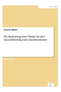 Bedeutung einer Marke für den Geschäftserfolg eines Kreditinstitutes