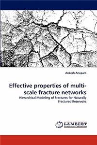 Effective properties of multi-scale fracture networks