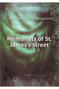 Memorials of St. James's Street
