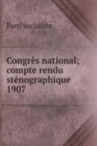 Congres national; compte rendu stenographique