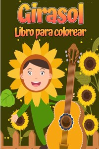 Libro para colorear girasol